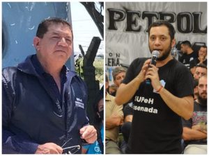 Ramón Garaza y Nahuel Chancel, máximos referentes de las listas Celeste y Verde respectivamente.