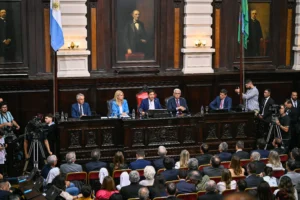 Axel Kicillof en la apertura de Ordinarias de la Legislatura (Foto: Noticias Argentinas)