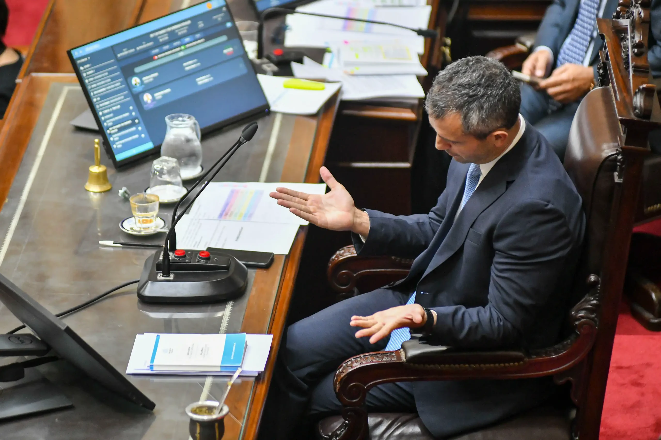 La Cámara de Diputados de la Nación aprobó el martes el proyecto de ley de “Bases y Puntos de Partida”. En la votación hubo 142 votos afirmativos, 106 negativos y 5 abstenciones (Noticias Argentinas - Juan Vargas)