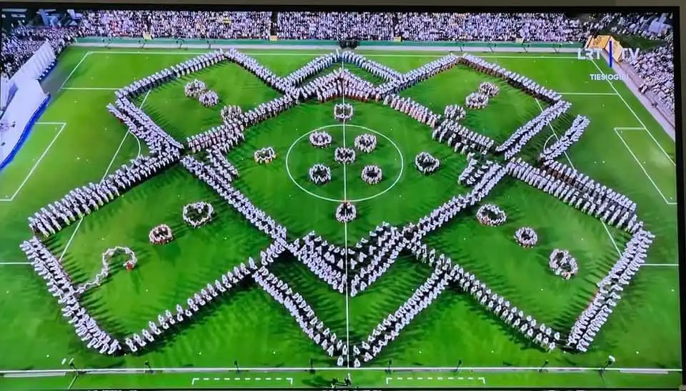 Delegación de la Sociedad Lituana Nemunas en Festival de la Canción de Lituania