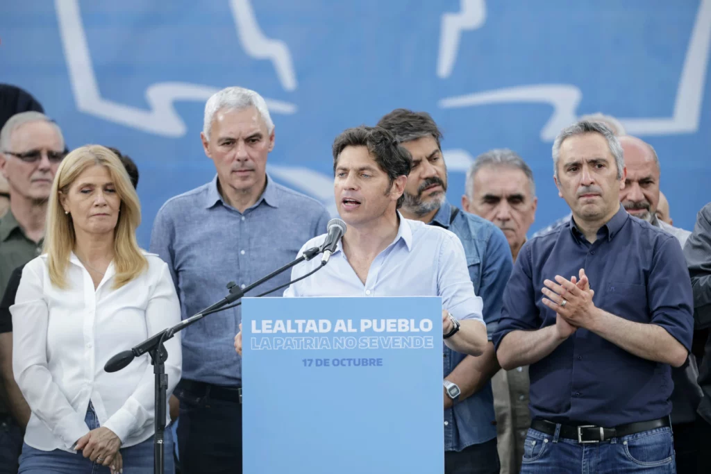 Axel Kicillof en el acto por el 17 de Octubre en Berisso