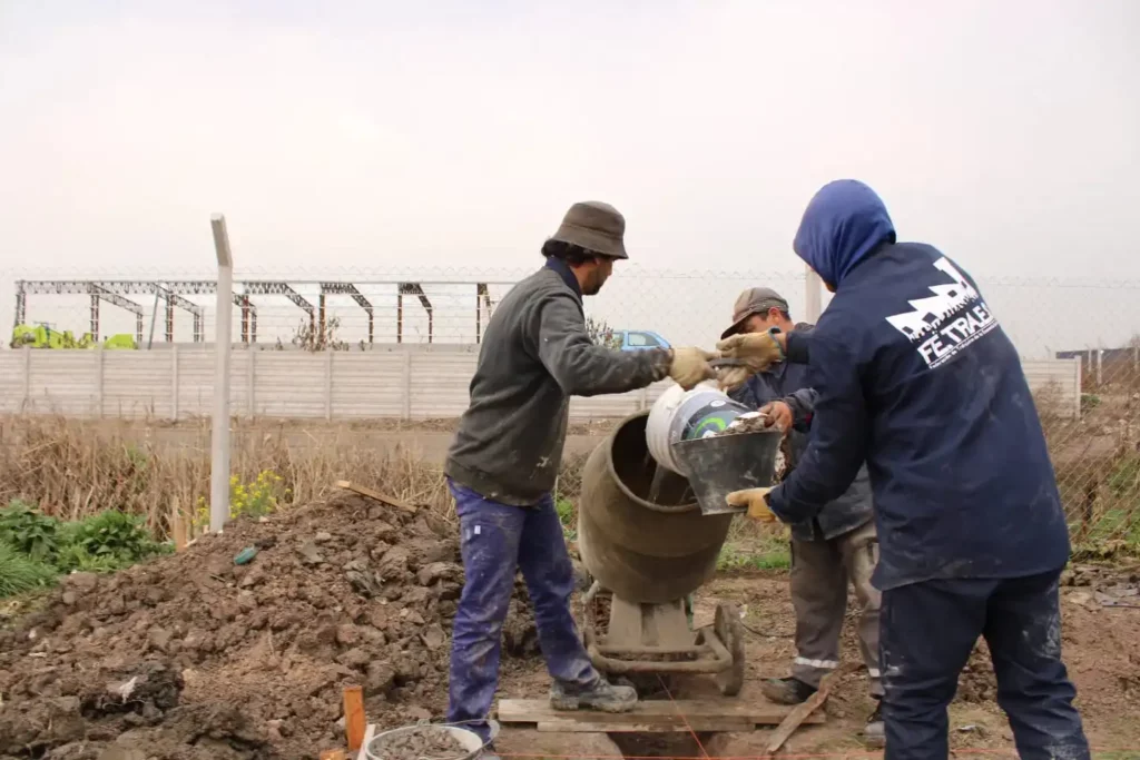 Espacio socio-deportivo en construcción