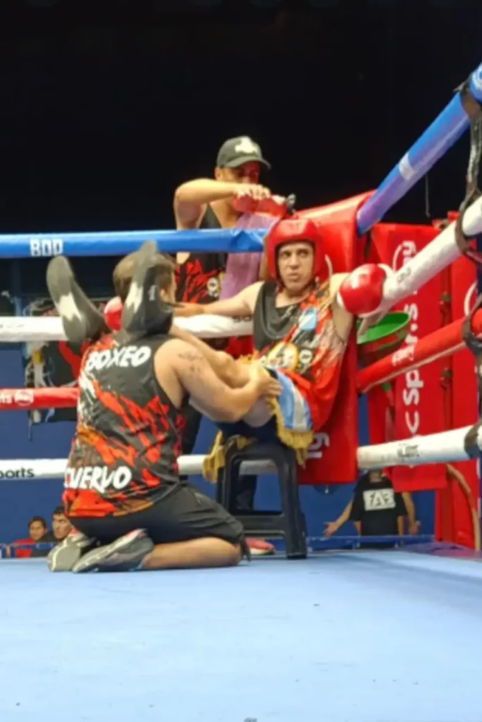 El debut de Jesús Reno en la Federación Argentina de Box