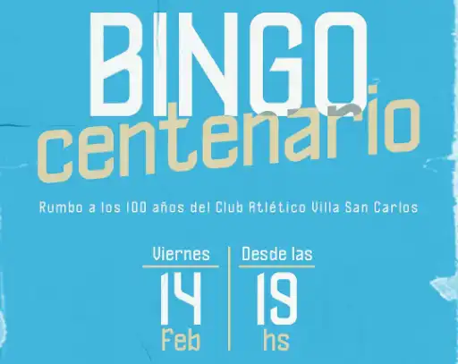 Bingo Centenario de Villa San Carlos