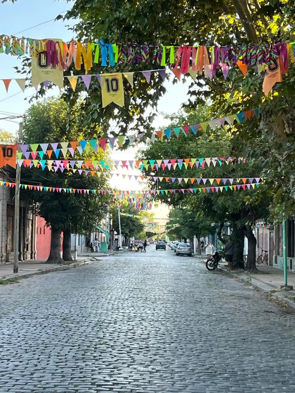 Preparativos para el Carnaval del Adoquín en calle Nueva York