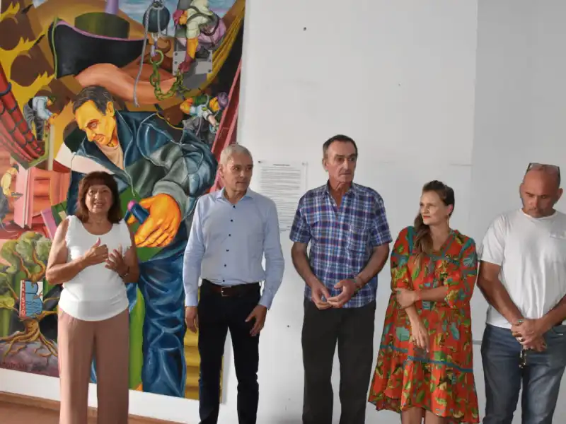 Mural en homenaje al trabajador municipal