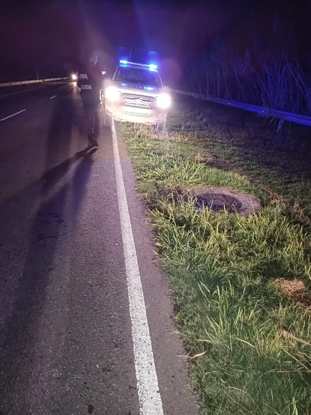 despiste de moto en avenida perón