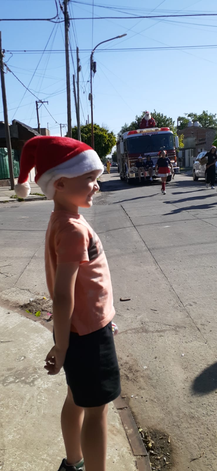 recorridas de bomberos con papá noel